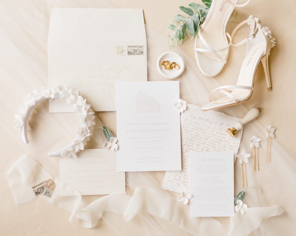 white wedding stationery ideas
