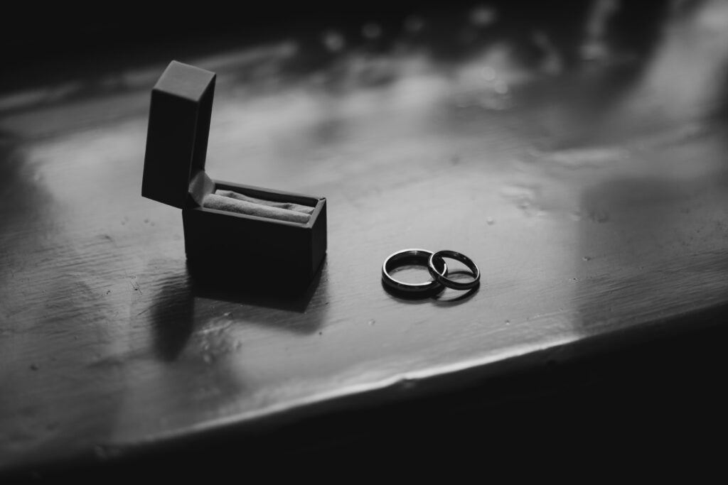 Wedding rings.
Hannah Rose Weddings & Events