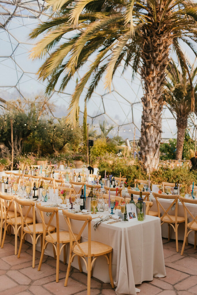 wedding decor
eden project
wedding breakfast